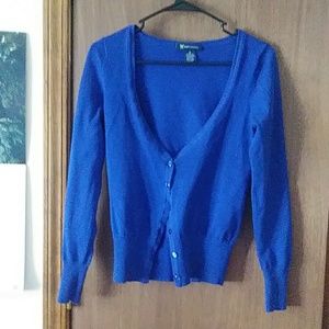 Blue cardigan